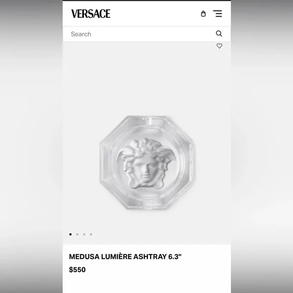 Authentic Versace crystal ash tray - Picture 1 of 7